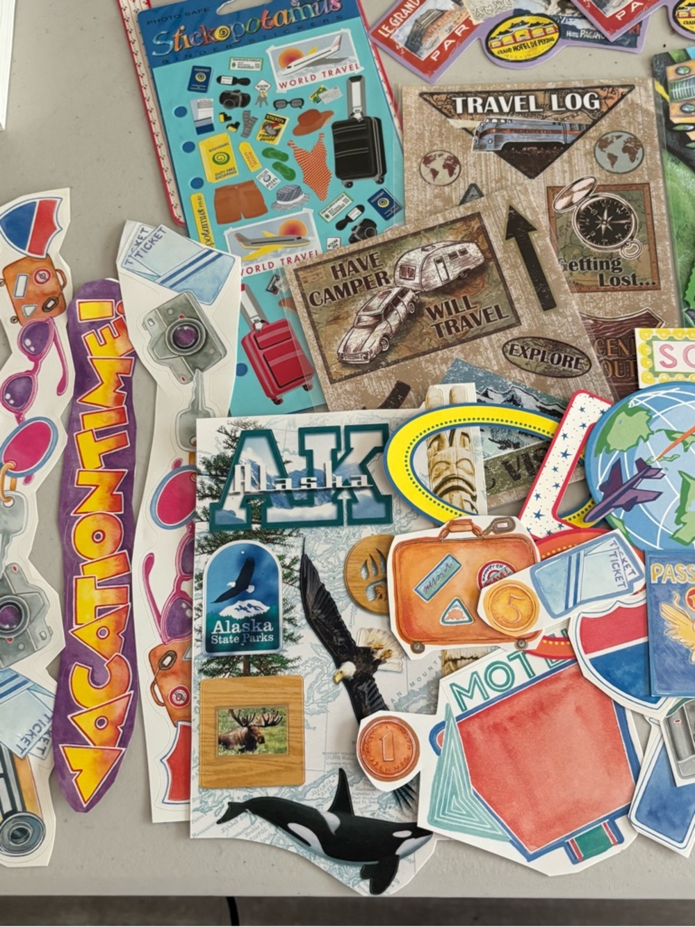 Assorted Travel-Themed Sticker Pack – Multicolor - Picture 9 of 9